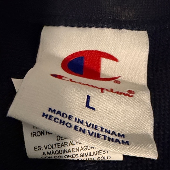 Champion Women's French Terry Sweatshirt - Navy XS, L & XXL - Picture 12 of 13